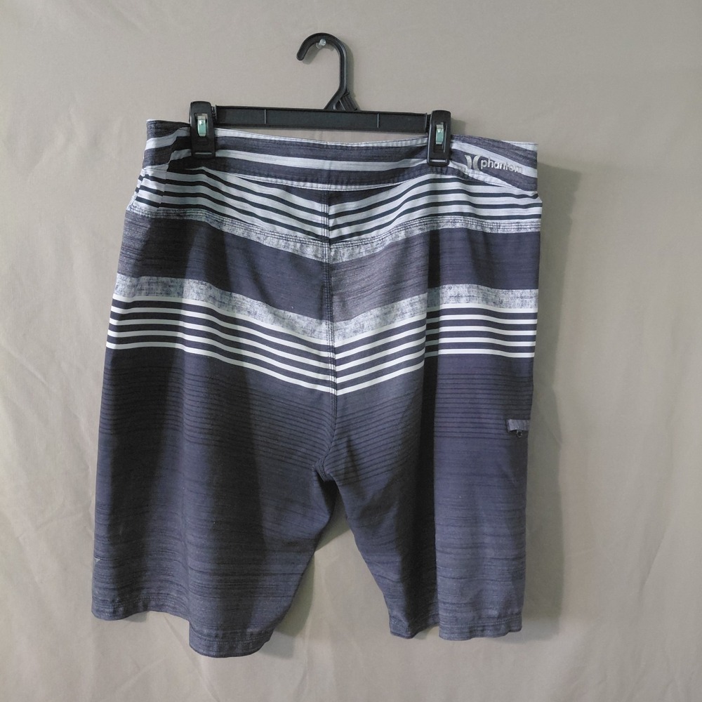 Hurley Phantom Shorts Men 38 Gray Boardwalk Stretch Flat Hybrid Performance - Picture 6 of 13